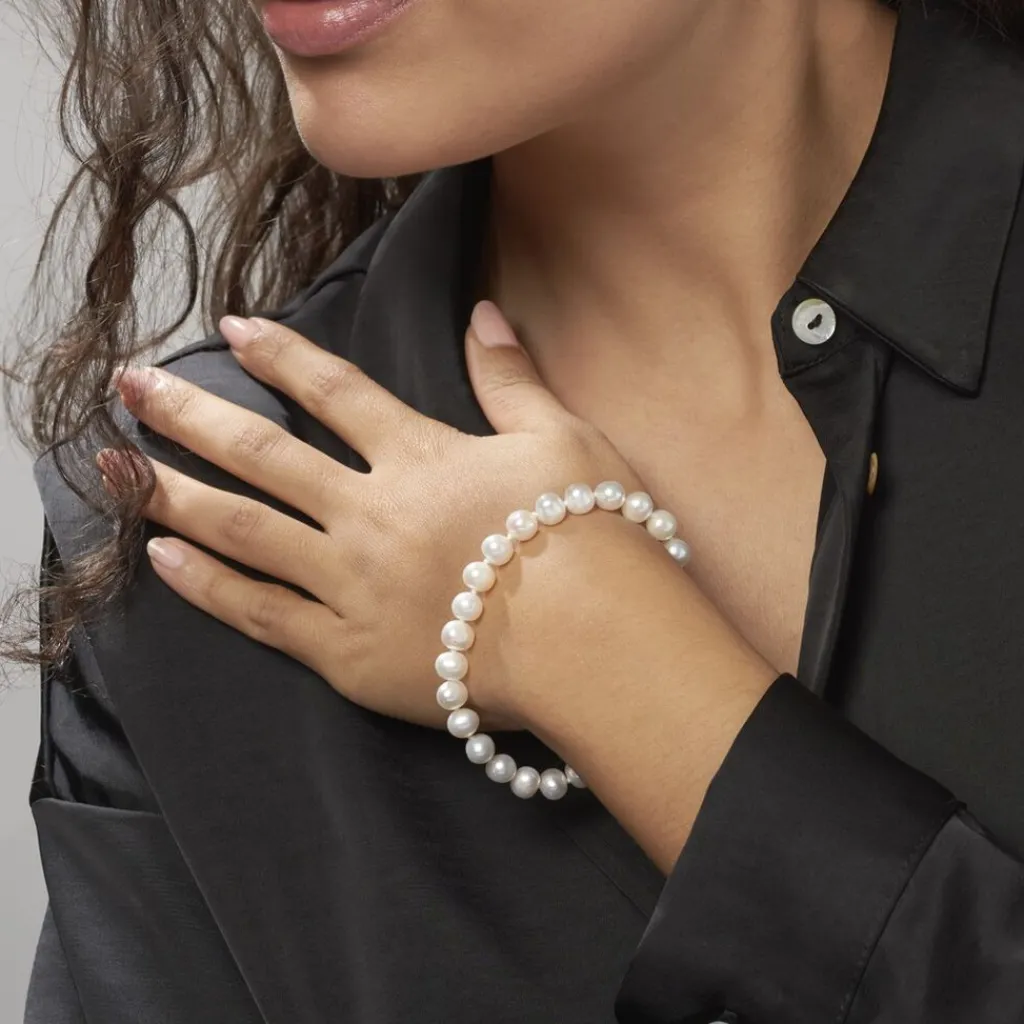 Histoire d'Or Bracelet Sajdaae Or Jaune Perle De Culture D'akoya Online