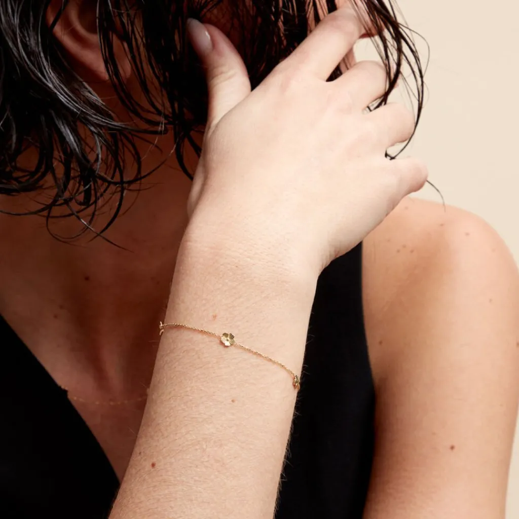 Histoire d'Or Bracelet Sakura Love Or Jaune Discount