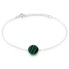 Histoire d'Or Bracelet Saül Argent Blanc Malachite Outlet