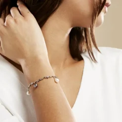 Histoire d'Or Bracelet Salomee Argent Blanc Perle De Culture Best