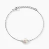 Histoire d'Or Bracelet Sari Argent Blanc Perle De Culture Et Oxyde De Zirconium Clearance