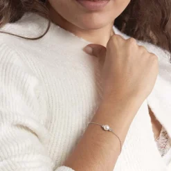 Histoire d'Or Bracelet Sari Argent Blanc Perle De Culture Et Oxyde De Zirconium Clearance