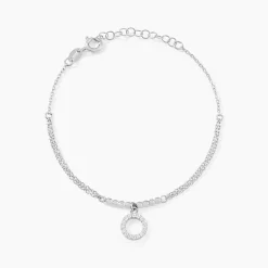 Histoire d'Or Bracelet Satheen Argent Blanc Oxyde De Zirconium Sale
