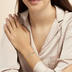 Histoire d'Or Bracelet Savahna Argent Blanc Discount