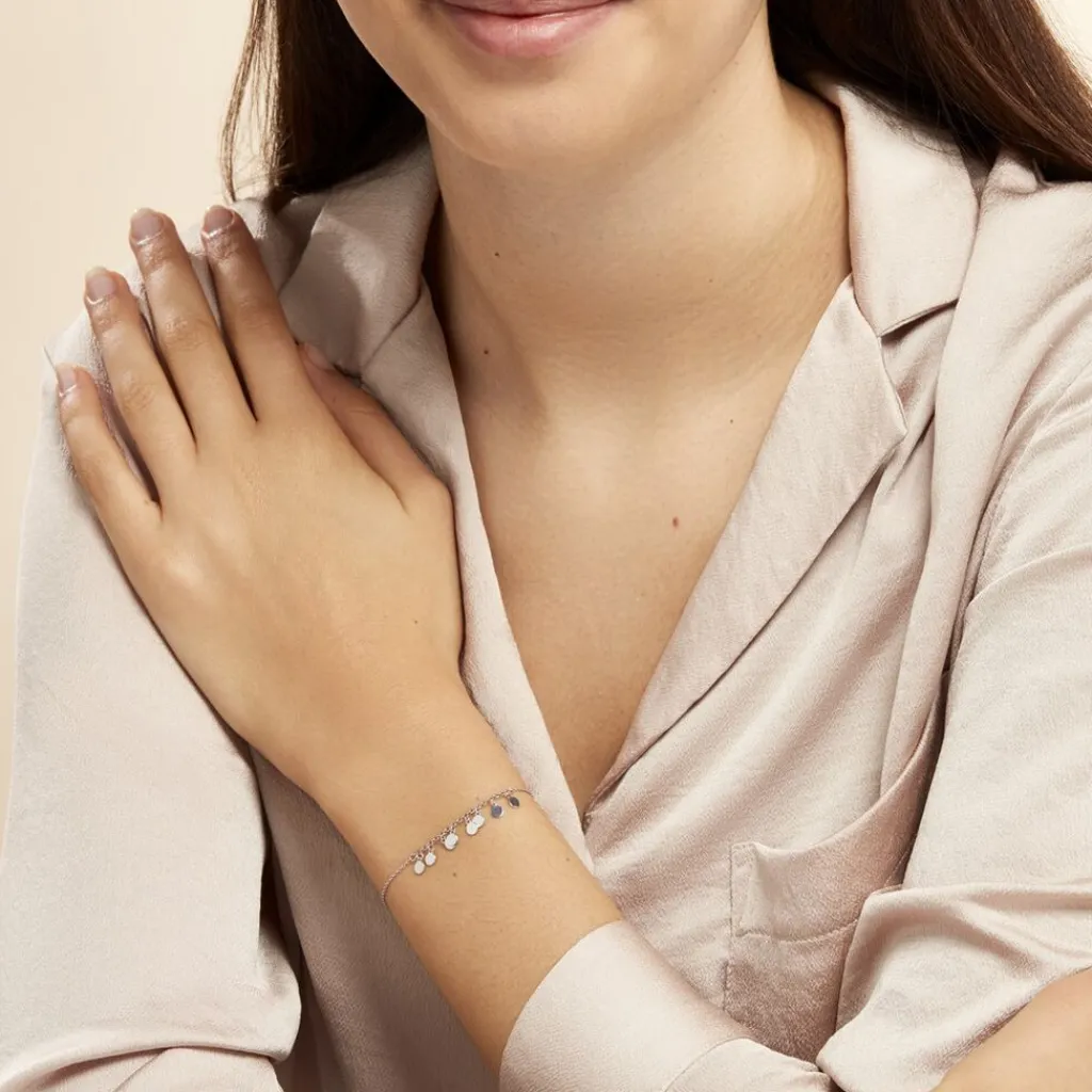 Histoire d'Or Bracelet Savahna Argent Blanc Discount
