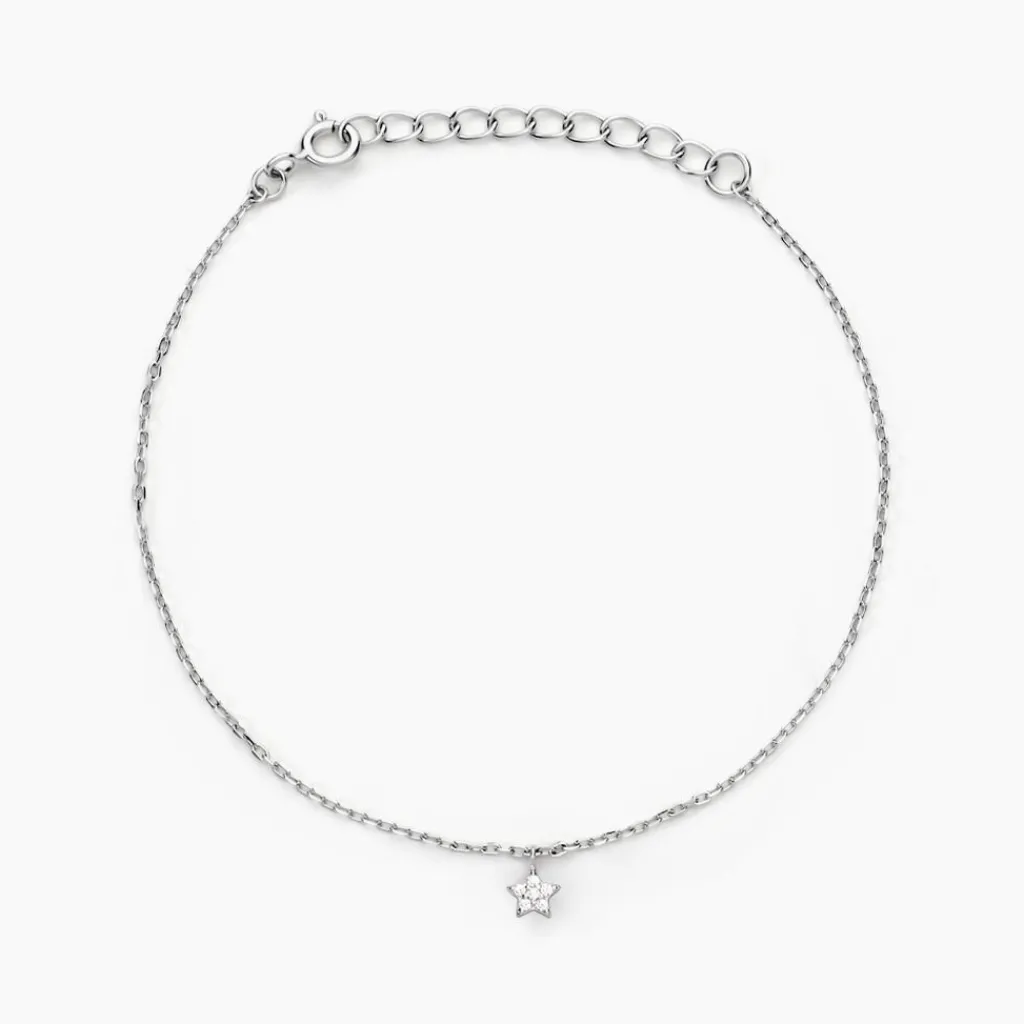 Histoire d'Or Bracelet Saya Argent Blanc Oxyde De Zirconium Hot