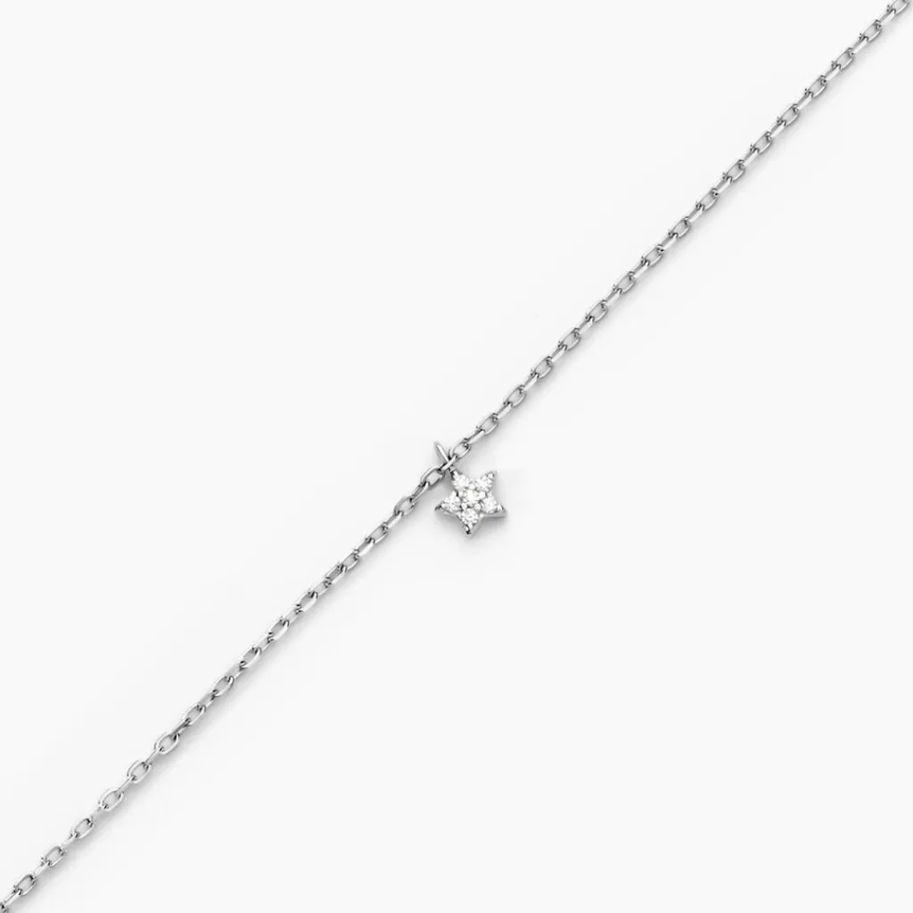 Histoire d'Or Bracelet Saya Argent Blanc Oxyde De Zirconium Hot