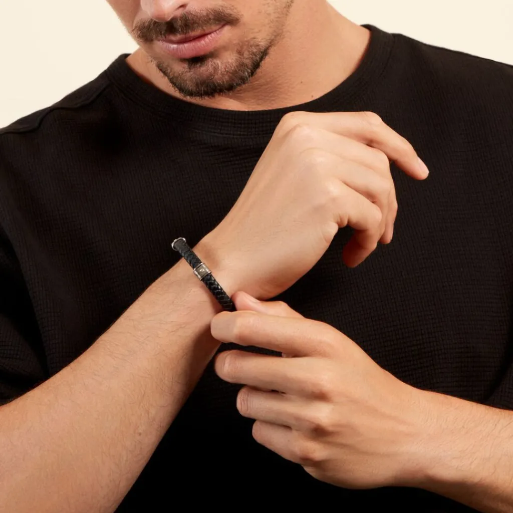 JOURDAN Bracelet Selwaae Or Acier Bicolore Outlet