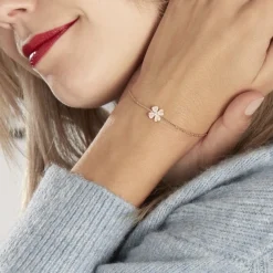 Histoire d'Or Bracelet Sendai Plaqué Or Jaune Oxyde De Zirconium Sale