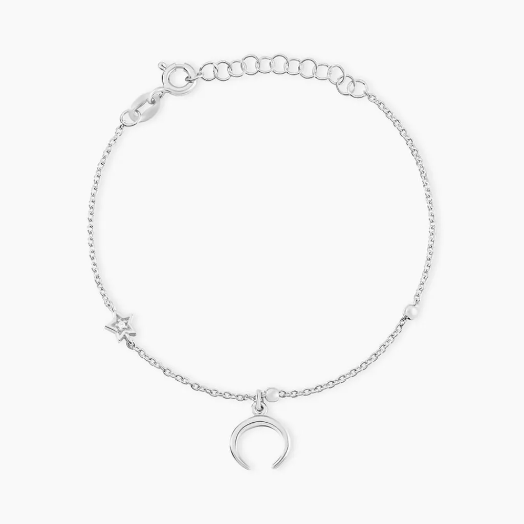 Histoire d'Or Bracelet Serenella Argent Blanc Oxyde De Zirconium New