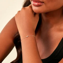 Histoire d'Or Bracelet Serenya Or Jaune Diamant Synthétique Hot