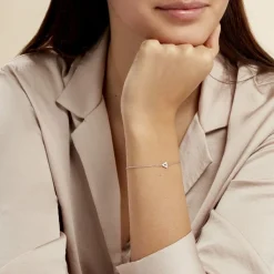 Histoire d'Or Bracelet Severine Argent Blanc Outlet