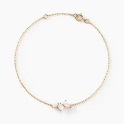 Histoire d'Or Bracelet Shiny Garden Or Jaune Oxyde De Zirconium New