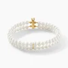 Histoire d'Or Bracelet Silene 2 Rangs Or Jaune Perle De Culture Online
