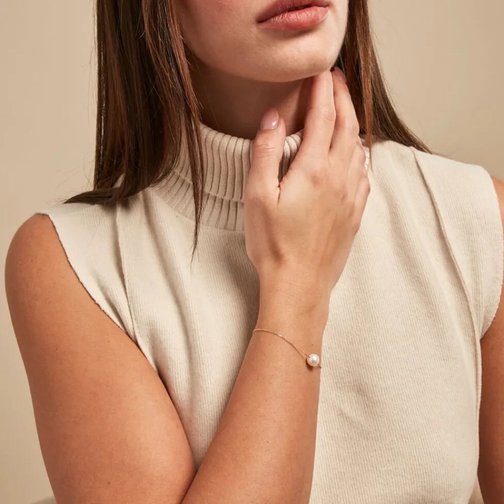 Histoire d'Or Bracelet Sissy Or Jaune Perle De Culture Online