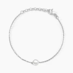 Histoire d'Or Bracelet Sixties Argent Blanc Discount