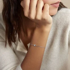 Histoire d'Or Bracelet Sixties Argent Blanc Discount