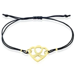 Histoire d'Or Bracelet Solidaire Lutte Contre Le Cancer Laiton Doré Hot