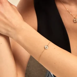 Histoire d'Or Bracelet Sunlight Or Jaune Nacre Clearance