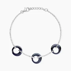 Histoire d'Or Bracelet Suzanne Argent Blanc Céramique Et Oxyde De Zirconium Online