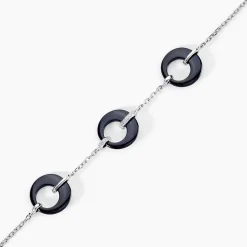 Histoire d'Or Bracelet Suzanne Argent Blanc Céramique Et Oxyde De Zirconium Online