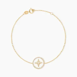 Histoire d'Or Bracelet Sweet Rosace Or Jaune Oxyde De Zirconium Outlet