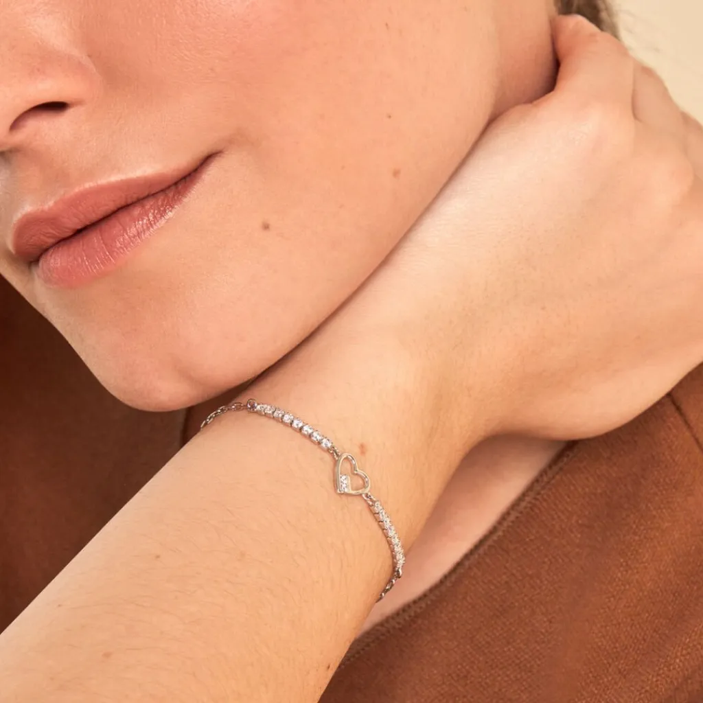 Histoire d'Or Bracelet Syliana Argent Blanc Oxyde De Zirconium Clearance