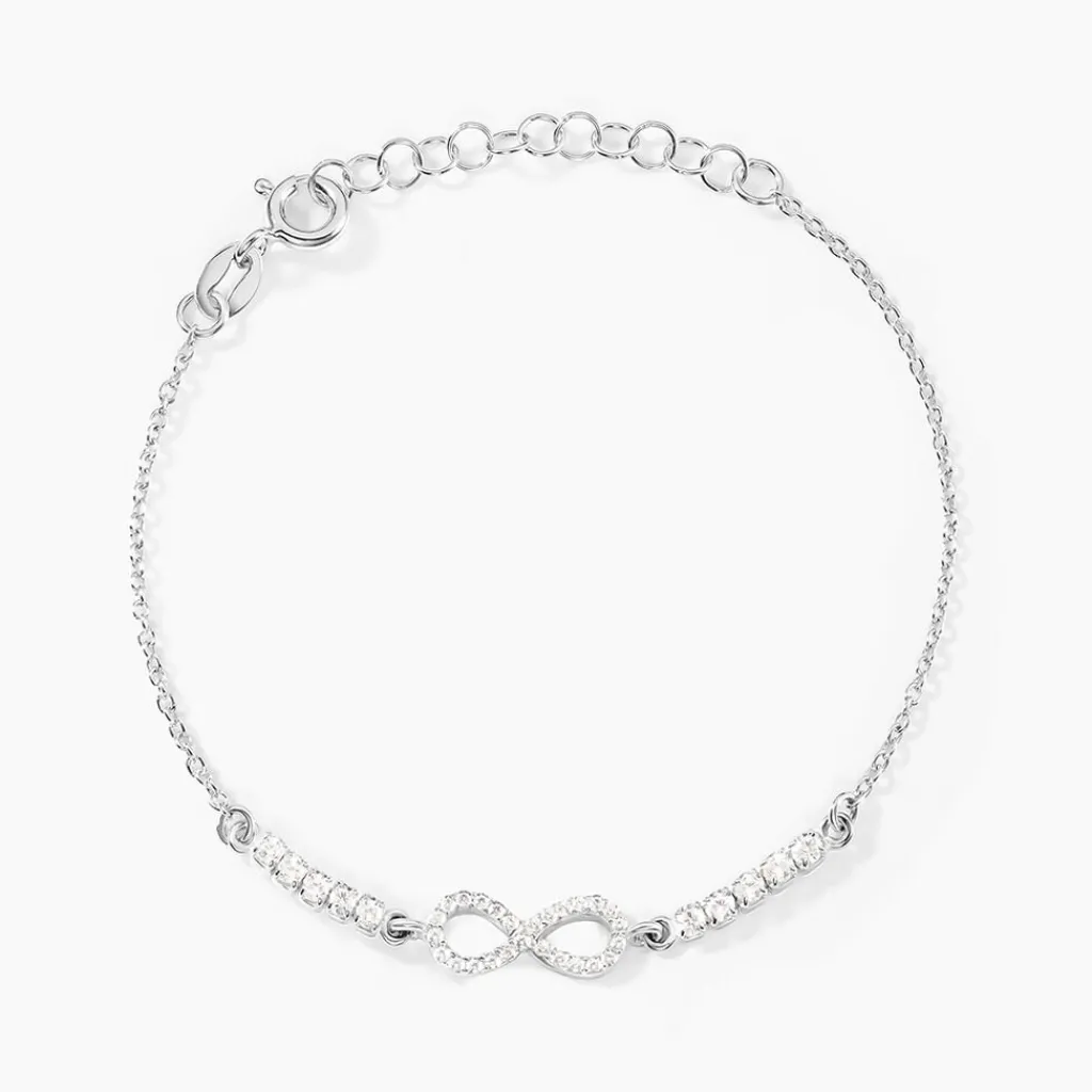 Histoire d'Or Bracelet Syliana Argent Blanc Oxyde De Zirconium New