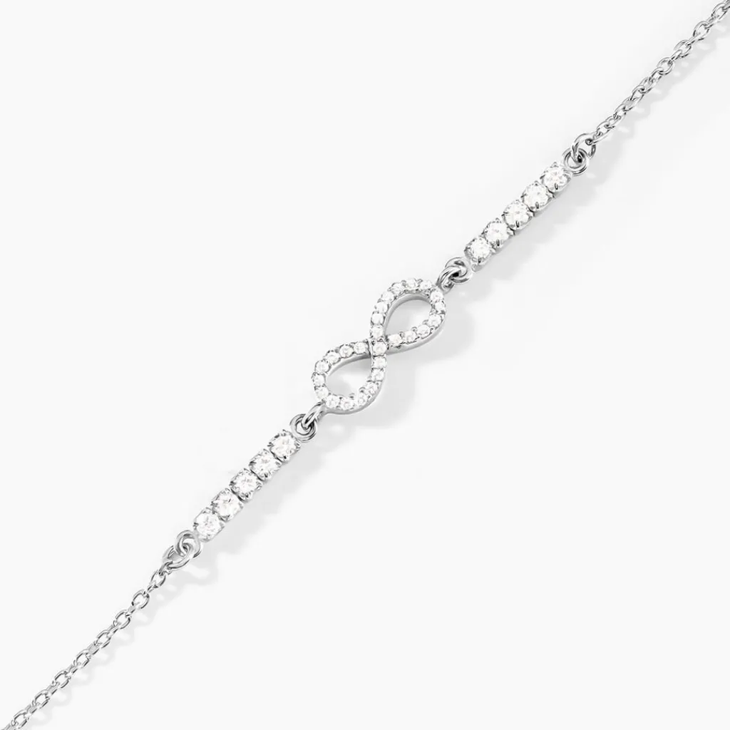 Histoire d'Or Bracelet Syliana Argent Blanc Oxyde De Zirconium New