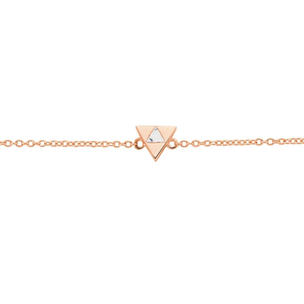 Histoire d'Or Bracelet Tallulah Argent Rose Pierre De Synthese Hot