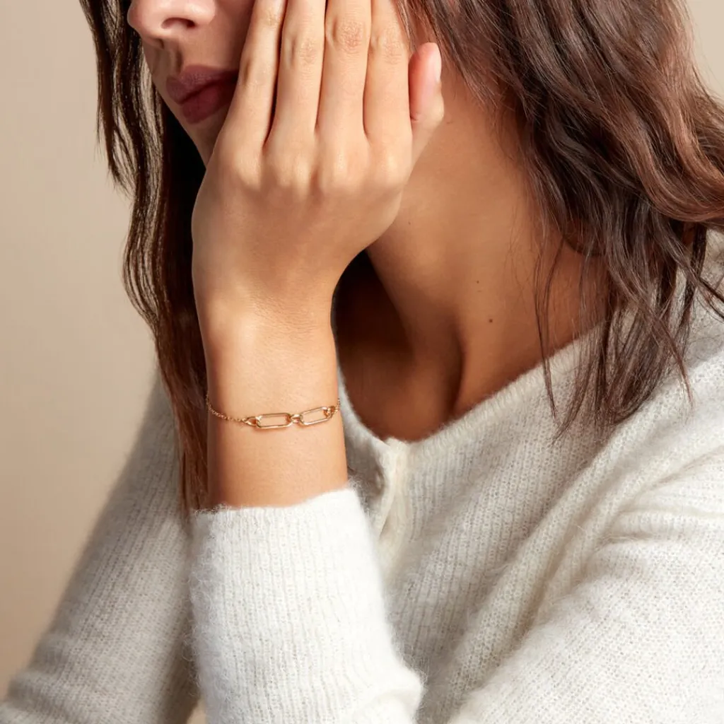 Histoire d'Or Bracelet Tameka Or Bicolore Saphir Diamant Outlet