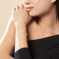 Histoire d'Or Bracelet Tanis Argent Perle De Culture New