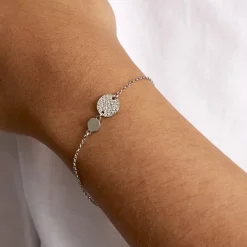 Histoire d'Or Bracelet Tatienne Argent Blanc