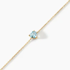 Histoire d'Or Bracelet Tender Love Or Jaune Topaze or jaune topaze bleu sky Discount