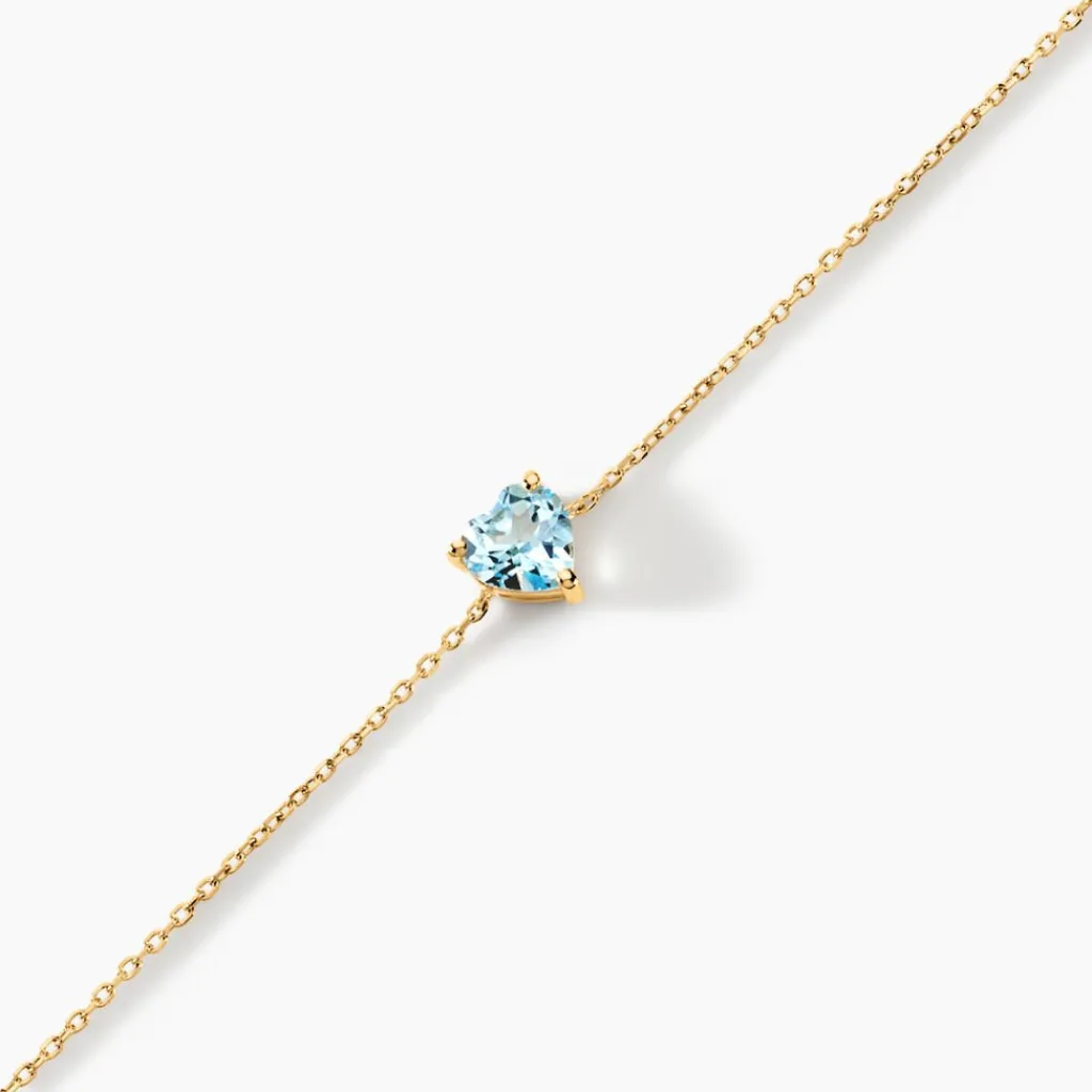 Histoire d'Or Bracelet Tender Love Or Jaune Topaze or jaune topaze bleu sky Discount