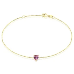 Histoire d'Or Bracelet Tender Love Or Jaune Améthyste or jaune améthyste violet Clearance