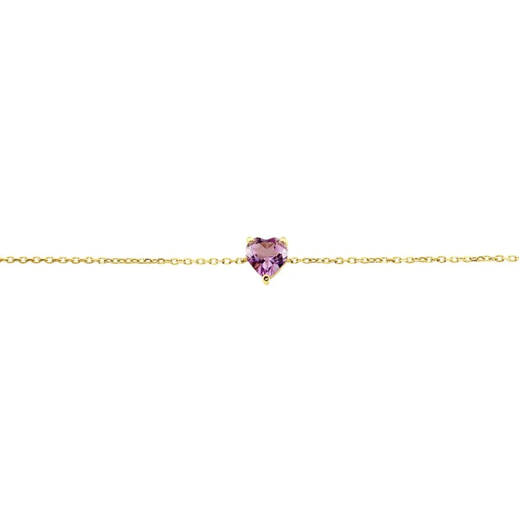 Histoire d'Or Bracelet Tender Love Or Jaune Améthyste or jaune améthyste violet Clearance