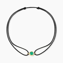 Histoire d'Or Bracelet Tere Or Jaune Emeraude Discount