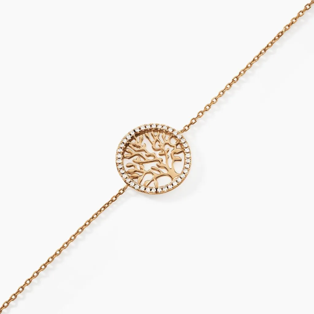 Histoire d'Or Bracelet Theolina Plaqué Or Jaune Oxyde De Zirconium Hot