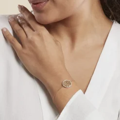 Histoire d'Or Bracelet Theolina Plaqué Or Jaune Oxyde De Zirconium Hot