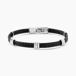 Histoire d'Or Bracelet Thomas Acier Blanc Outlet