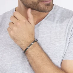 Histoire d'Or Bracelet Thomas Acier Blanc Outlet