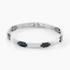 Histoire d'Or Bracelet Tim Acier Blanc New
