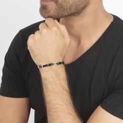 Histoire d'Or Bracelet Tim Acier Blanc New