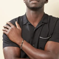 Histoire d'Or Bracelet Tim Acier Blanc New