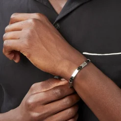 Histoire d'Or Bracelet Tim Acier Blanc New