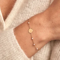 Histoire d'Or Bracelet Tiny Pearls Or Jaune Perle De Culture Clearance