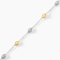 Histoire d'Or Bracelet Tiwa De Zirconium argent bicolore oxyde Online