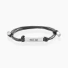 Histoire d'Or Bracelet Todd Acier Blanc Discount