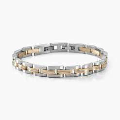 Histoire d'Or Bracelet Tom acier bicolore New